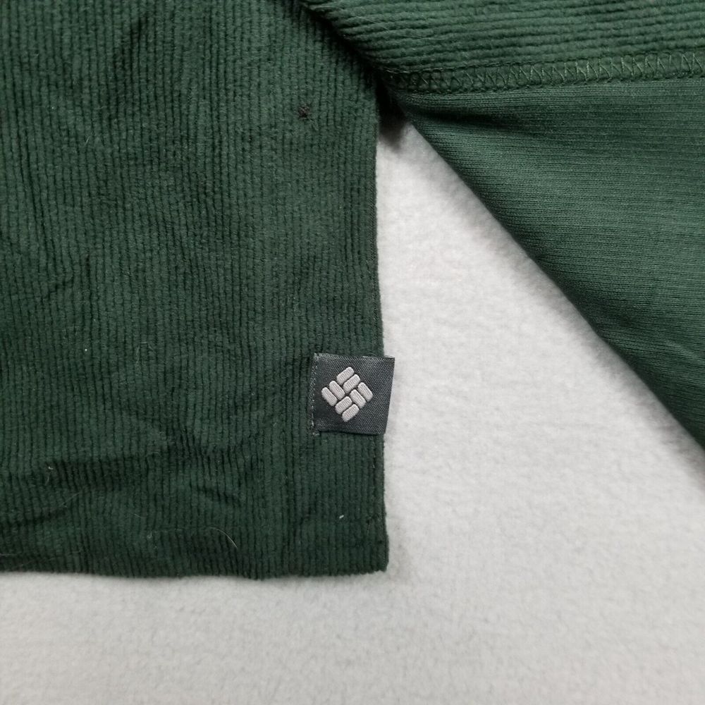 Columbia Men's 2XL Shirt Corduroy Casual Green Pocket Polyester Workwear Warm - Picture 5 of 10